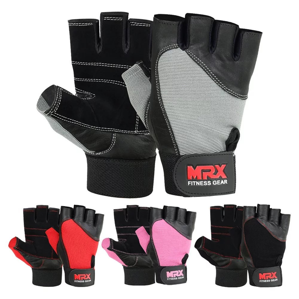 Weight Lifting Gloves Gym Training Bodybuilding Fitness Glove Workout Men & Women Purple XL